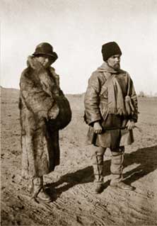 H. and Y. Roerich during the Central-Asian expedition. 1927 – 1928